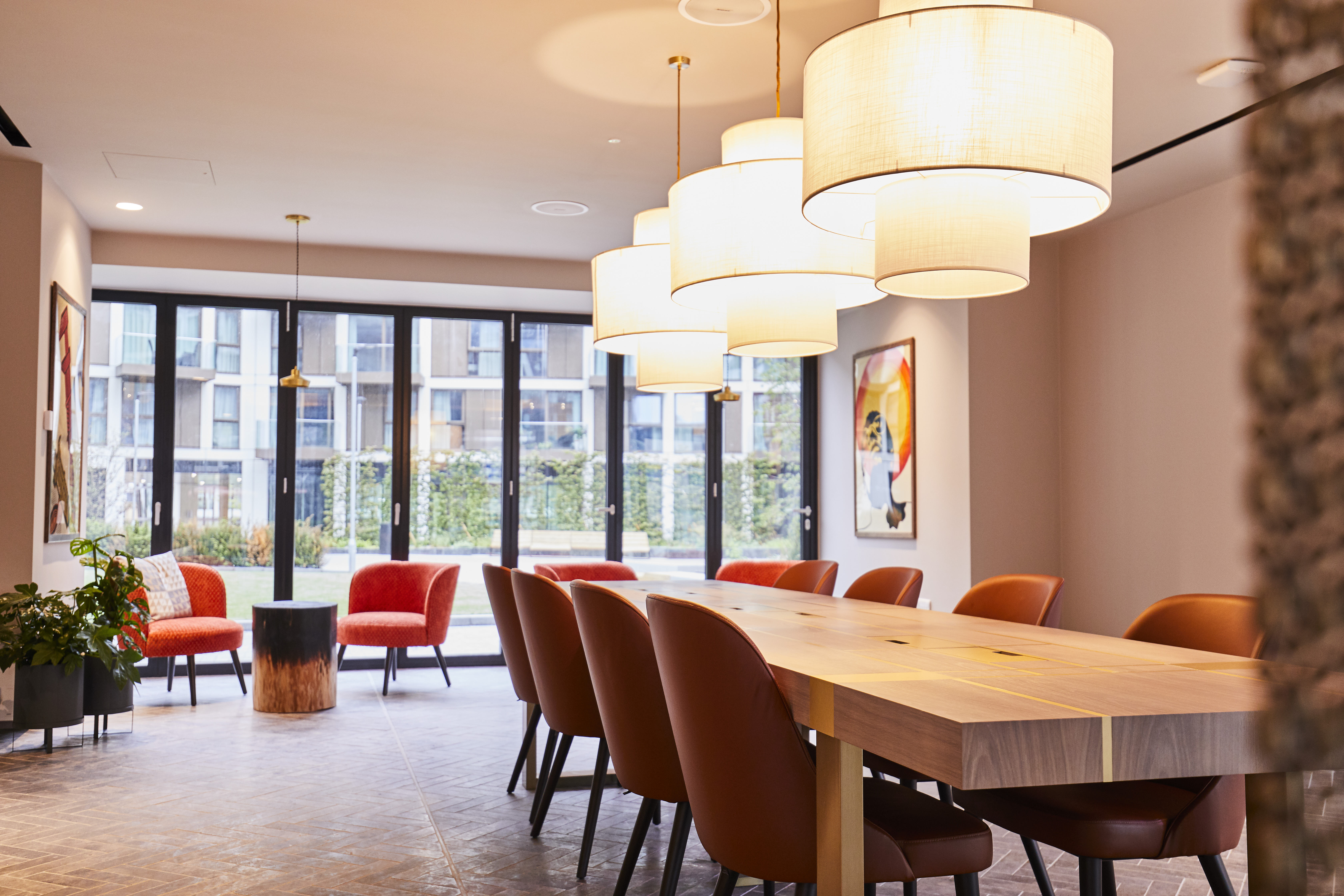 Co-working area at Angel Gardens Manchester Rent with Apo 